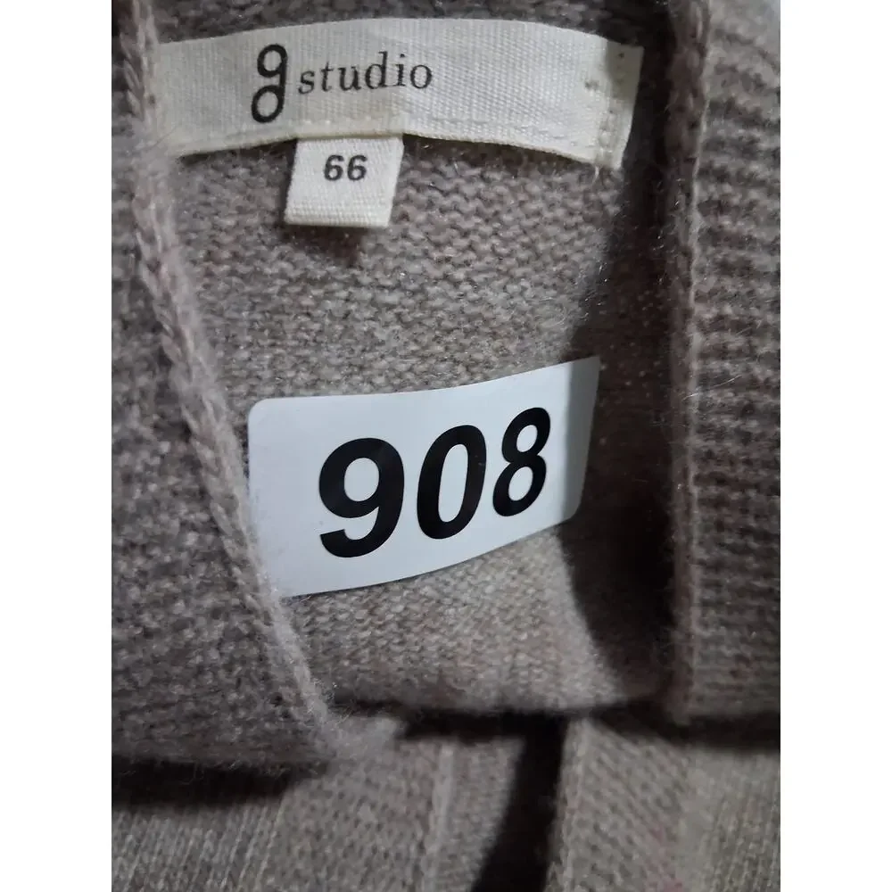 G Studio Korean Womens‎ size 66 Medium Wool Cashmere Quiet Luxury Casual Sweater
